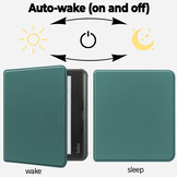Kobo Libra Colour hoes (7 inch) Sleepcover - Donkergroen