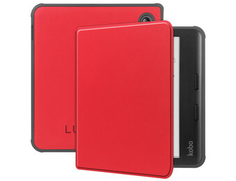 Lunso Kobo Libra Colour hoes (7 inch) - sleepcover - Karmijnrood
