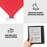 Kobo Libra Colour hoes (7 inch) Sleepcover - Karmijnrood