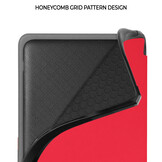 Kobo Libra Colour hoes (7 inch) Sleepcover - Karmijnrood