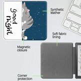 Kobo Libra Colour hoes (7 inch) Sleepcover - Lazy Cat