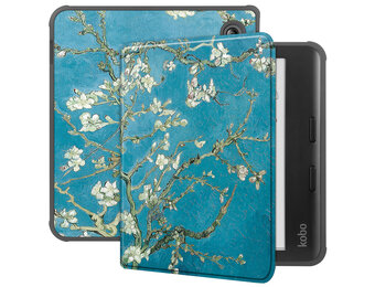 Lunso Kobo Libra Colour hoes (7 inch) - sleepcover - Van Gogh Amandelbloesem