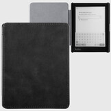 Kobo Aura H20 Edition 2 hoes (6.8 inch) Leren sleepcover - Zwart