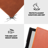 Kobo Aura H20 Edition 2 hoes (6.8 inch) Leren sleepcover - Cognac