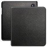 Kobo Libra Colour hoes (7 inch) Vegan Saffiano leren sleepcover - Zwart