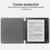 Kobo Libra Colour hoes (7 inch) Vegan Saffiano leren sleepcover - Urban Park