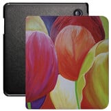 Kobo Libra Colour hoes (7 inch) Vegan Saffiano leren sleepcover - Tulpen