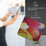 Kobo Libra Colour hoes (7 inch) Vegan Saffiano leren sleepcover - Tulpen