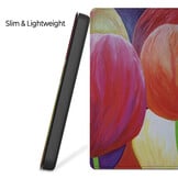 Kobo Libra Colour hoes (7 inch) Vegan Saffiano leren sleepcover - Tulpen