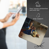 Kobo Libra Colour hoes (7 inch) Vegan Saffiano leren sleepcover - Vermeer Melkmeisje