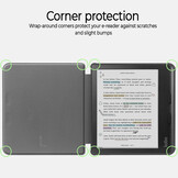 Kobo Libra Colour hoes (7 inch) Vegan Saffiano leren sleepcover - Van Gogh Sterrennacht