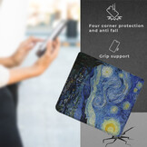 Kobo Libra Colour hoes (7 inch) Vegan Saffiano leren sleepcover - Van Gogh Sterrennacht