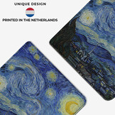 Kobo Libra Colour hoes (7 inch) Vegan Saffiano leren sleepcover - Van Gogh Sterrennacht