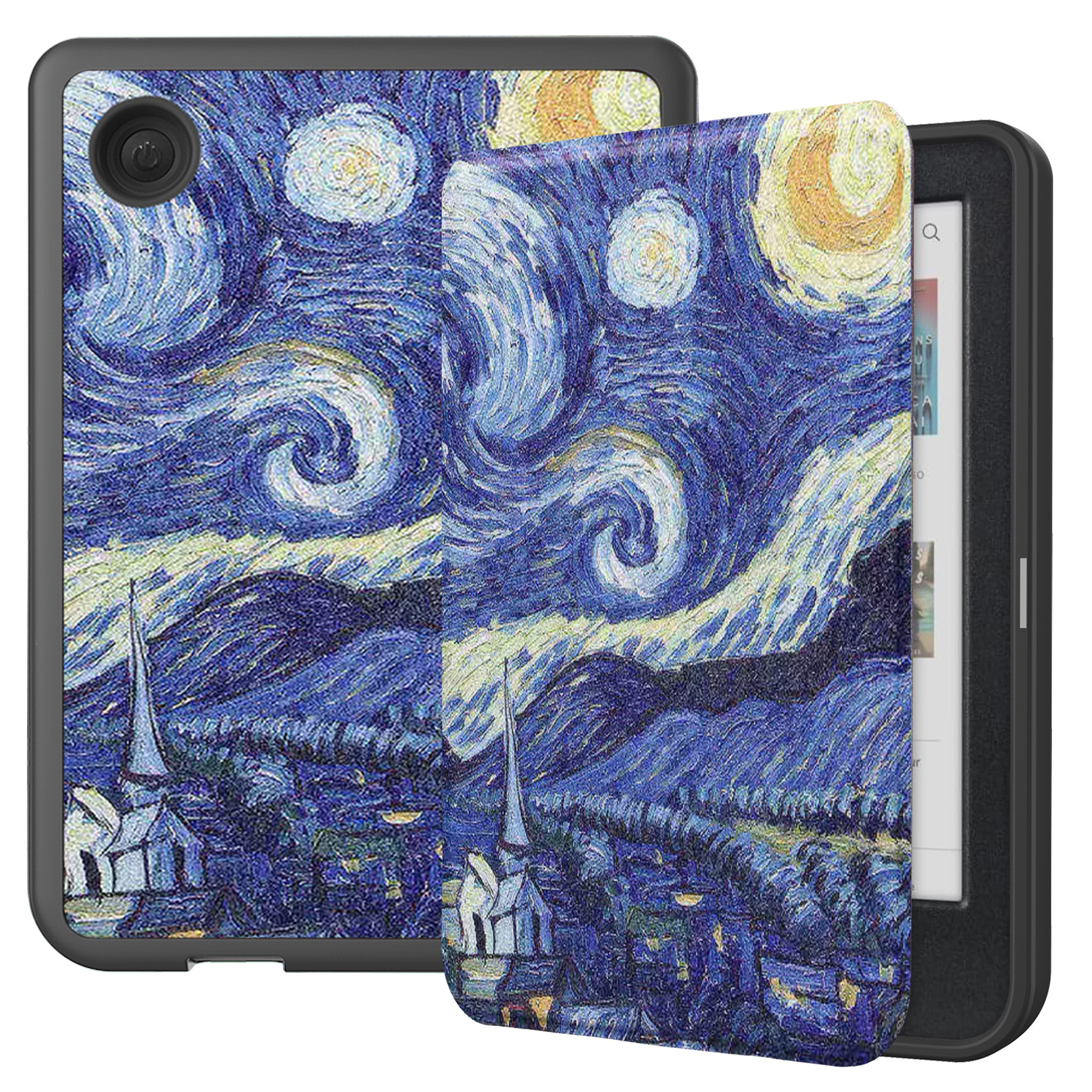 Kobo Clara BW / Clara Colour hoes (6 inch) Sleepcover - Van Gogh Sterrennacht