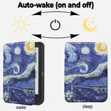 Kobo Clara BW / Clara Colour hoes (6 inch) Sleepcover - Van Gogh Sterrennacht