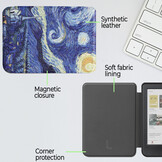 Kobo Clara BW / Clara Colour hoes (6 inch) Sleepcover - Van Gogh Sterrennacht