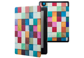 Lunso Kobo Aura H20 Edition 2 hoes (6.8 inch) - sleepcover - Blokken