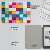 Kobo Aura H20 Edition 2 hoes (6.8 inch) Sleepcover - Blokken