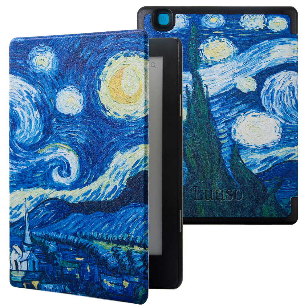 Kobo Aura H20 Edition 2 hoes (6.8 inch) Sleepcover - Van Gogh Sterrennacht