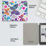 Kobo Aura H20 Edition 2 hoes (6.8 inch) Sleepcover - Vlinders