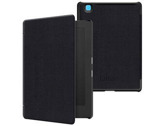 Lunso Kobo Aura H20 Edition 2 hoes (6.8 inch) - sleepcover - Zwart
