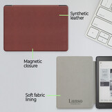 Kobo Aura H20 Edition 2 hoes (6.8 inch) Sleepcover - Bruin