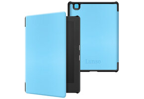 Lunso Kobo Aura H20 Edition 2 hoes (6.8 inch) - sleepcover - Lichtblauw