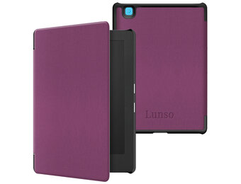 Lunso Kobo Aura H20 Edition 2 hoes (6.8 inch) - sleepcover - Paars