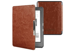 Lunso Kobo Glo / Glo HD / Touch 2.0 hoes (6 inch) - sleepcover - Bruin
