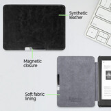 Kobo Glo / Glo HD / Touch 2.0 hoes (6 inch) Sleepcover - Zwart