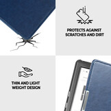 Kobo Glo / Glo HD / Touch 2.0 (6 inch) Sleep cover hoes - Donkerblauw