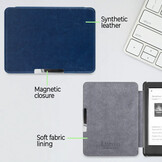 Kobo Glo / Glo HD / Touch 2.0 (6 inch) Sleep cover hoes - Donkerblauw