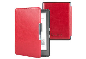 Lunso - Kobo Glo / Glo HD / Touch 2.0 hoes (6 inch) - sleep cover - Rood