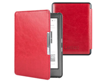 Lunso - Kobo Glo / Glo HD / Touch 2.0 hoes (6 inch) - sleep cover - Rood