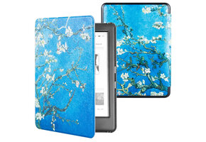 Lunso - Kobo Glo / Glo HD / Touch 2.0 hoes (6 inch) - sleep cover - Van Gogh Amandelbloesem