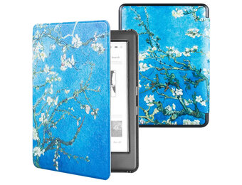 Lunso - Kobo Glo / Glo HD / Touch 2.0 hoes (6 inch) - sleep cover - Van Gogh Amandelbloesem