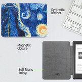 Kobo Glo / Glo HD / Touch 2.0 (6 inch) Sleep cover hoes - Van Gogh Sterrennacht