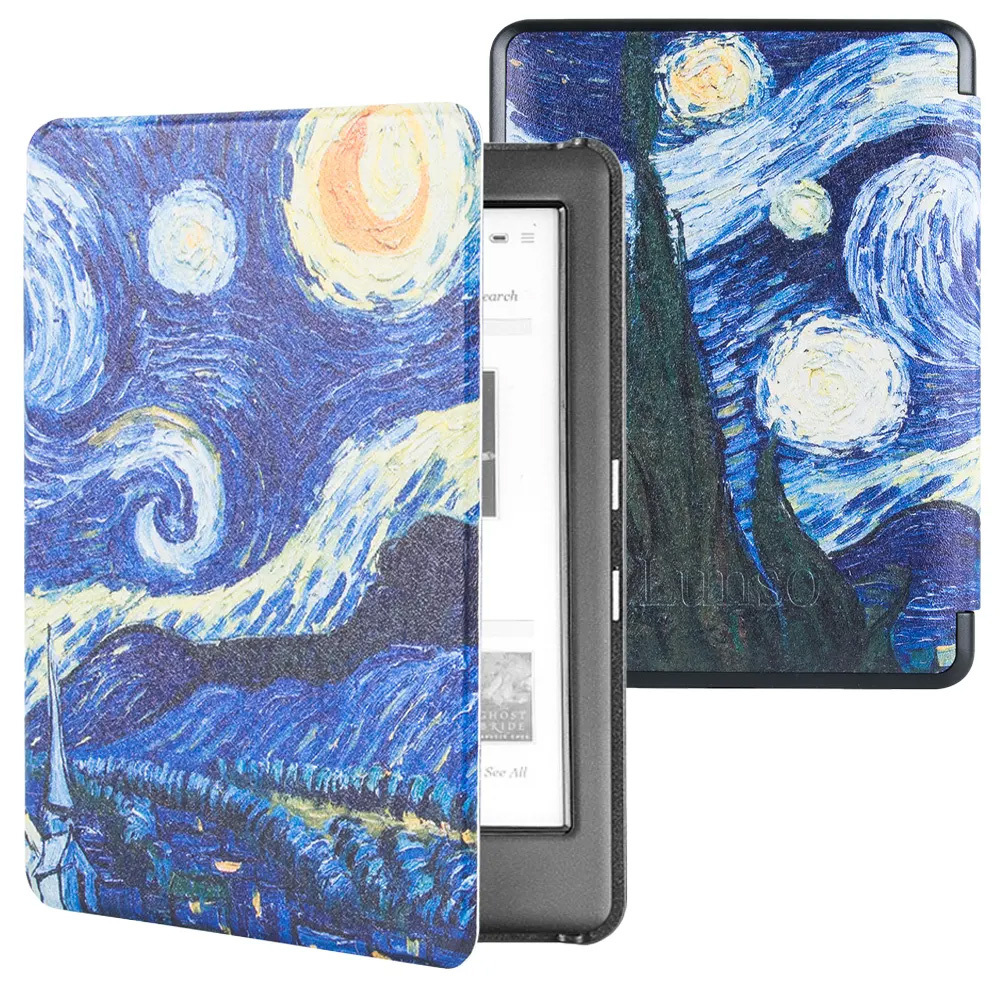 Kobo Glo / Glo HD / Touch 2.0 (6 inch) Sleep cover hoes - Van Gogh Sterrennacht