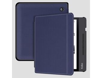 Lunso Kobo Libra H20 hoes (7 inch) - sleepcover - Blauw