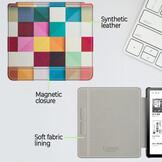Lunso Kobo Libra H20 hoes (7 inch) Sleep cover -  Blokken