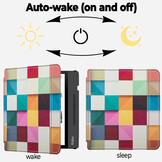 Lunso Kobo Libra H20 hoes (7 inch) Sleep cover -  Blokken