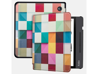 Lunso Kobo Libra H20 hoes (7 inch) - sleep cover - Blokken