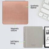 Lunso Kobo Libra H20 hoes (7 inch) - sleepcover - Roze Goud
