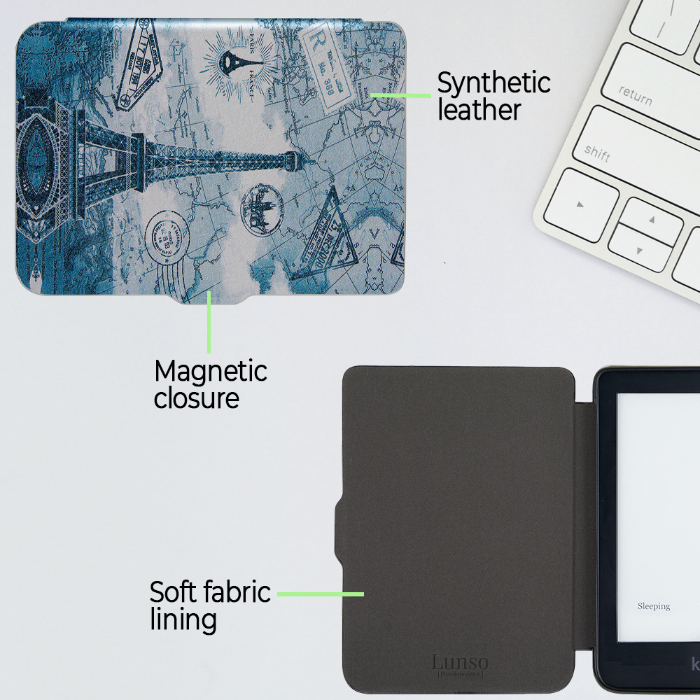 Kobo Clara HD hoes (6 inch) Sleep cover - Eiffeltoren