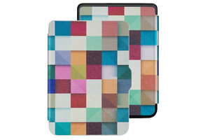 Lunso - Kobo Clara HD hoes (6 inch) - sleep cover - Blokken