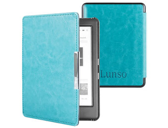 Lunso - Kobo Glo / Glo HD / Touch 2.0 hoes (6 inch) - sleep cover - Lichtblauw