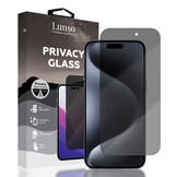 iPhone 15 en iPhone 15 Pro Privacy Glass (Screen protector)