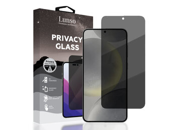 Lunso Samsung Galaxy S24 Screenprotector - Privacy Glass