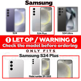 Samsung Galaxy S24 Plus Gehard beschermglas met Zwarte Rand (Screenprotector)