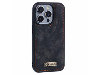 Caseme iPhone 15 Pro hoesje - Backcover - Zwart